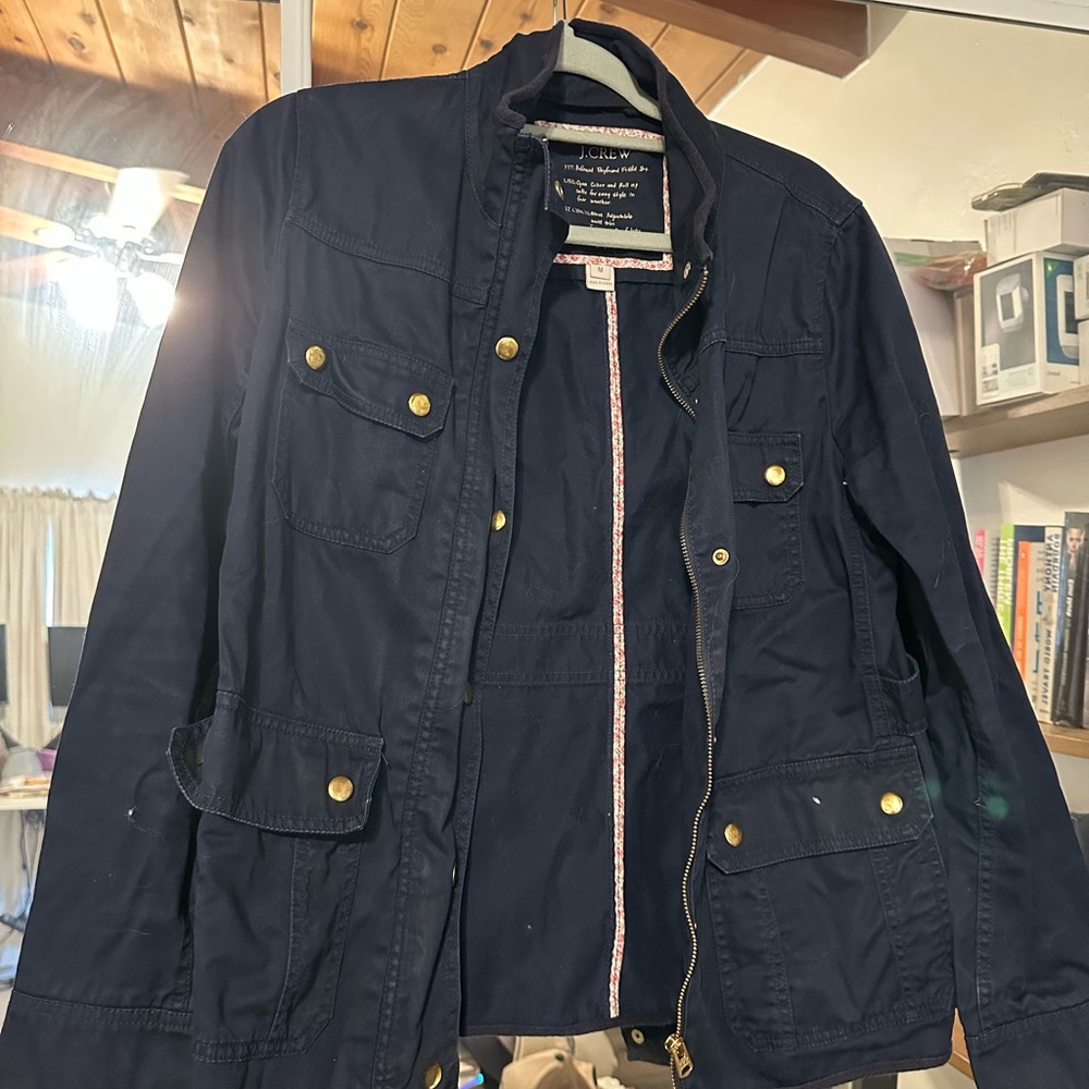 J. Crew Navy Jacket with Gold Buttons